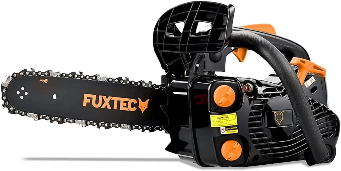 Fuxtec Motorsäge FX-KS226 4ccm, Benzin Baumpflegesäge Kettensäge 25, Schwertlänge 30cm, Top Handle, Einhandsäge