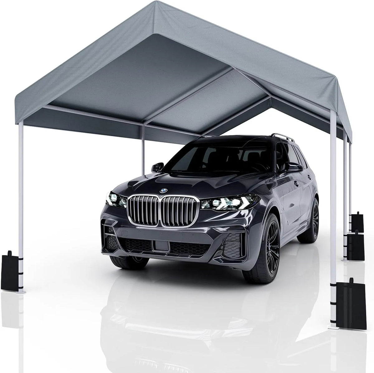 Carport, 3x6 Zeltgarage mit Dach, UV-beständig wasserdicht Garagenzelt Unterstand Lagerzelt Weidezelt Garagenüberdachung für Auto, LKW, SUV, Boot