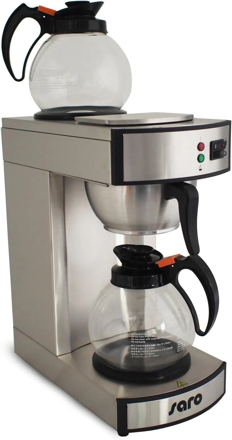 Kaffeemaschine SARO, inklusive. 2 Glaskannen à 1,8 L, Leistung 2,243 kW, Modell SAROMICA K 24 T, mit 2 Warmhalteplatten, B 195 x T 365 x H 445 mm