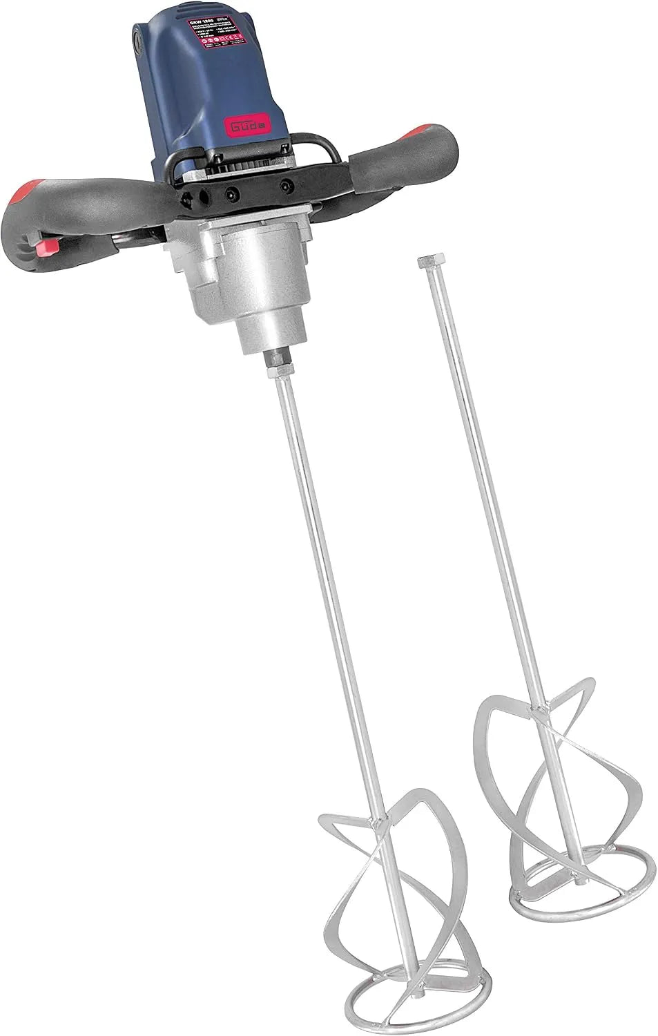 Güde Rührwerk GRW 1800, max. 700 1, Leistung 1800 W, 2 Rührkörbe, Rührwerk, professioneller Mörtel- und Farbrührer, Soft-Start-Funktion, min