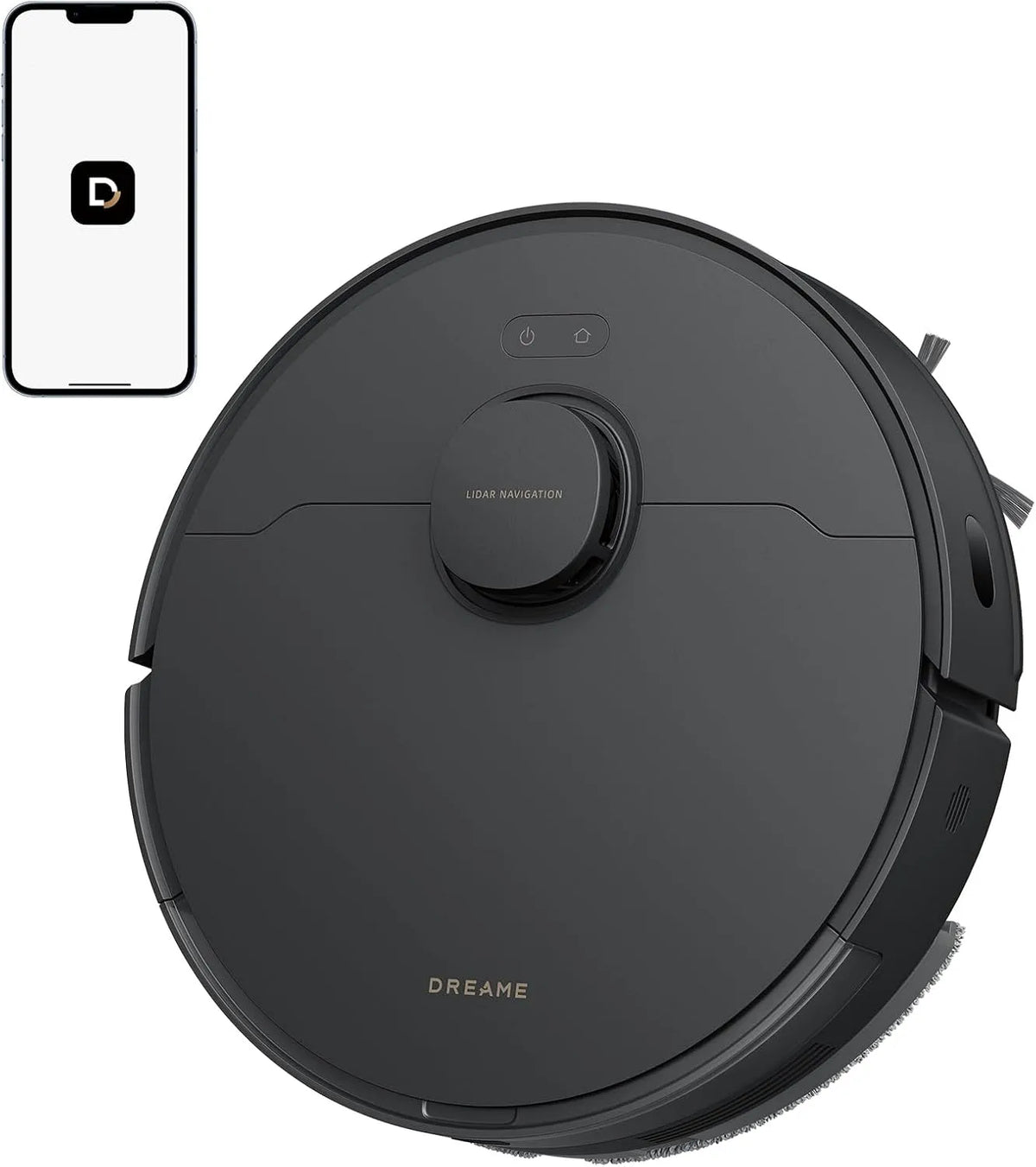 Dreame Saugroboter D20 5.200-mAh-Akku, 2-in-1: Staubsaugen und Wischen, LDS-Navigation, App- und Sprachsteuerung, 13.000 Pa Saugkraft