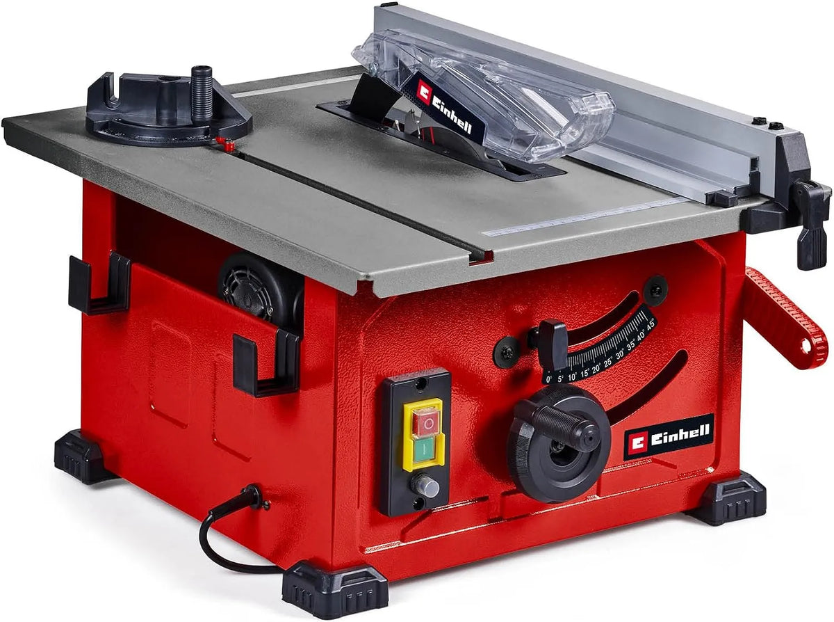 Einhell Tischkreissäge TC-TS 8, Tischkreissäge, 1200 Watt, 45 mm Schnitthöhe, Ø 210 mm Sägeblatt, Winkelanschlag, Parallelanschlag