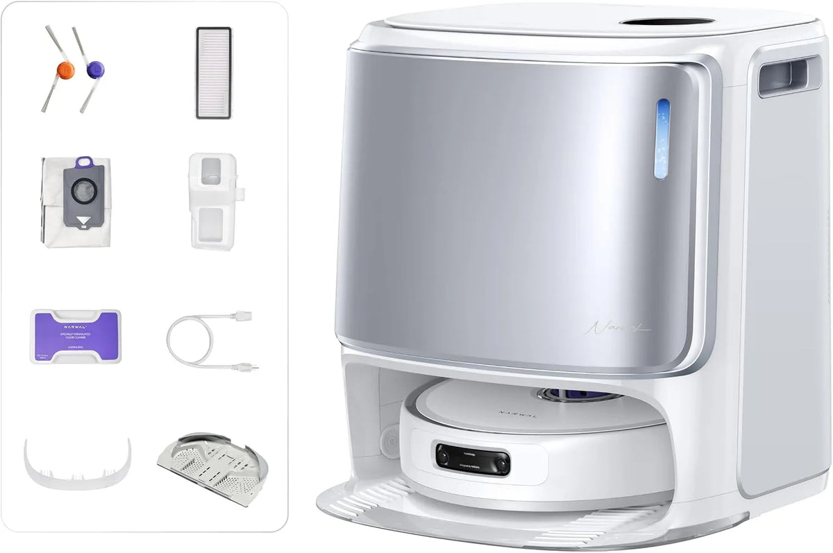 Saugroboter Z10 NARWAL Freo Ultra, 18.000Pa Saugleistung, Tangle-Free System, All-in-One-Basisstation, Dynamische Moppausdehnung