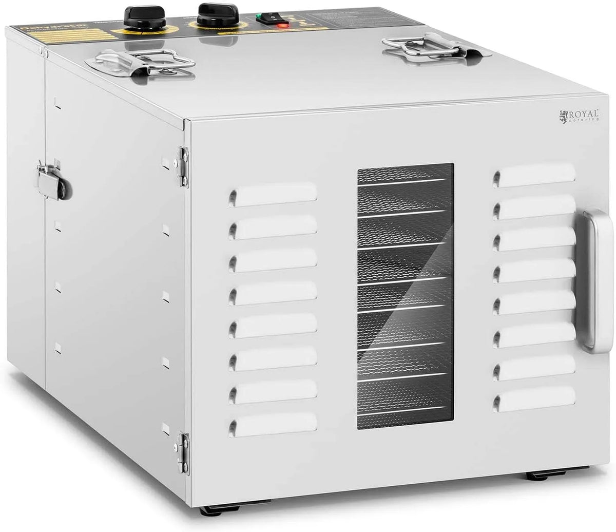 Modell Dörrgerät Dörrautomat Obsttrockner Dörrapparat Dehydrator Obst 10 Etagen RCDA-1000/59S Royal Catering