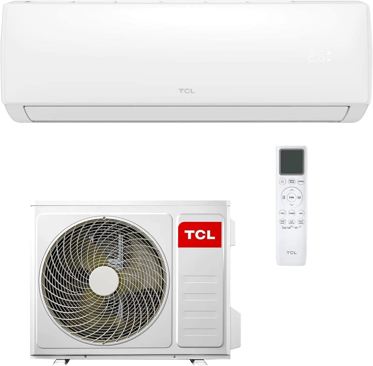 Klimaanlage, TCL BreezeIN P5 Split 18000 BTU 5,2kW, Energieklasse A++, Inverter AC mit WLAN, App-Steuerung, Gentle Breeze & Heizfunktion