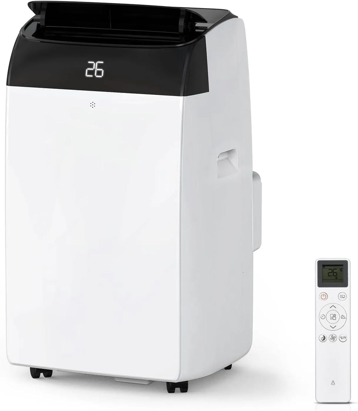 Modell Leises 4-in-1 Mobiles Klimagerät 12000 BTU Abluftschlauch+Digitaldisplay+Fernbedienung+24h-Timer, Für Räume Bis 43–51㎡, Kühlen, Ventilieren