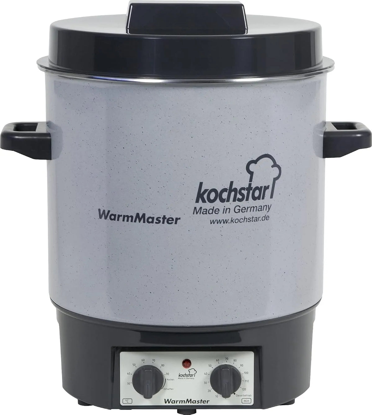 WarmMaster S 24118 Kochstar Einkochautomat, Spannung 230 V, Einkocher mit Uhr, aus Emaille, Leistung 1800 W, 27-29 L, Einkochtopf, Heißwasserspender