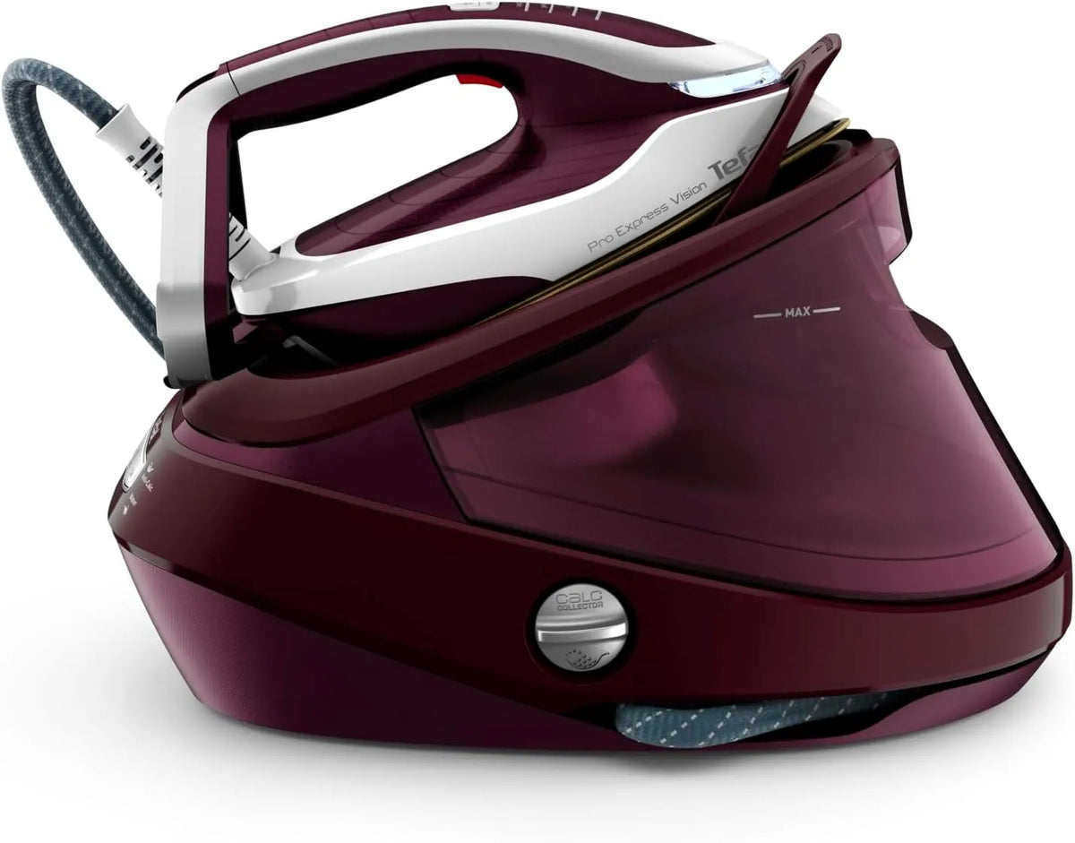 Tefal Modell, Pro Express Vision Dampfbügelstation 3-Bar-Druck GV9810, leistungsstarker 8, 680 g, Min. Dampf, Anti-Kalk System, weiß, 180 g