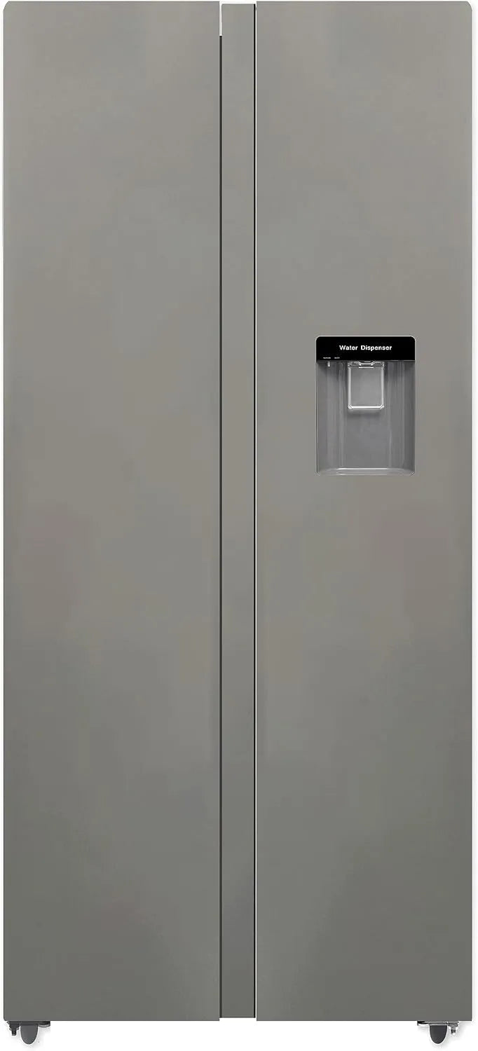 PKM Kühl-Gefrierkombination SBS436NFWDIX L/2-türig, Side by Side Inox 450 L, 41 dB, Modell L, Fassungsvermögen 180 Liter 4 Sterne Gefrierfach