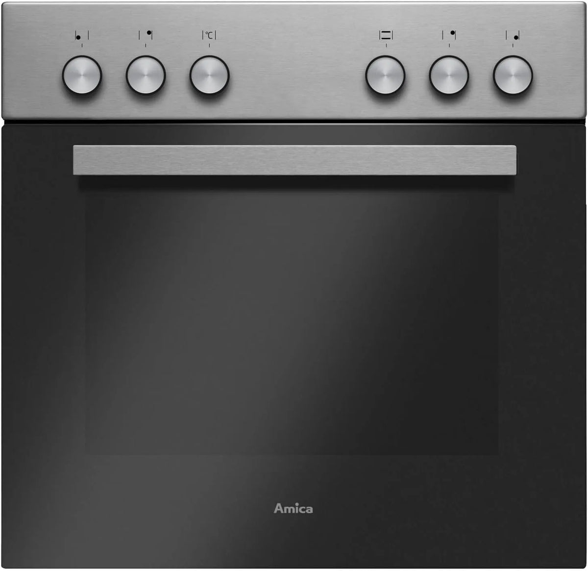 Amica Kochfeld EHC 933 MF9, Fassungsvermögen 62l, Glaskeramik, Fine Design, Energieeffizienzklasse A, 041 E, Herd-Set, rahmenlos, Edelstahl