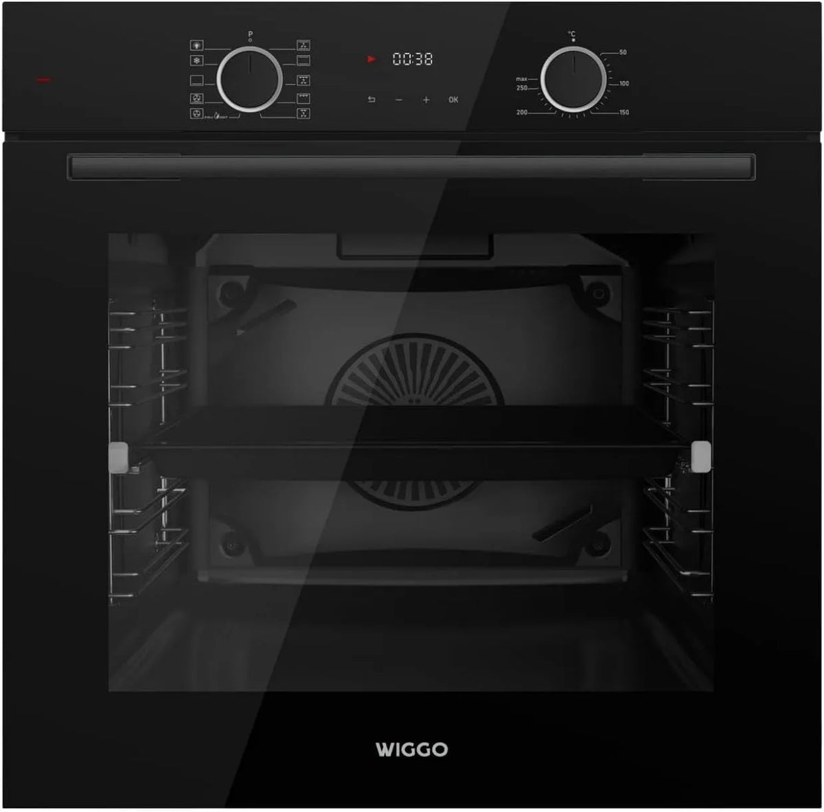 Backofen, 10 Funktionen, Test SEHR GUT, Selbstreinigung, Einbaugerät Einbaubackofen, Note 1.1 *, 5 Jahre, Soft-Close, Energieklasse A