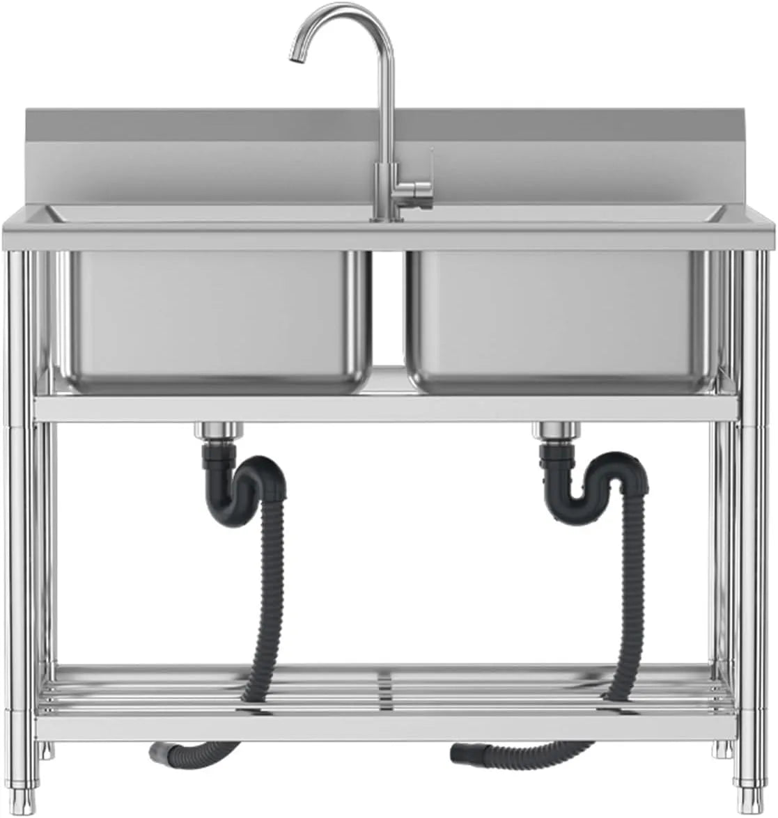 Kitchen Sink Edelstahl Spültisch Gastro Spülenschrank Spülbecken Küche, Colo, Innen, Restaurant
