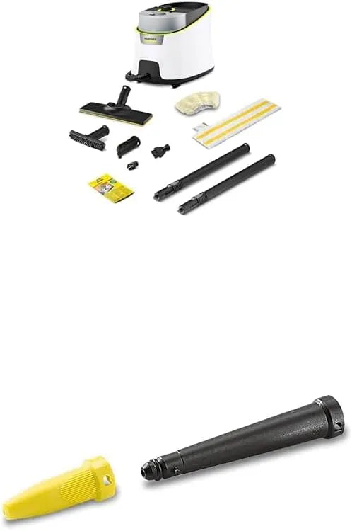 Kärcher Dampfreiniger, SC 4 Deluxe, Dampfdruck: 4 bar & Powerdüsen-Set, Gelb, in Schwarz