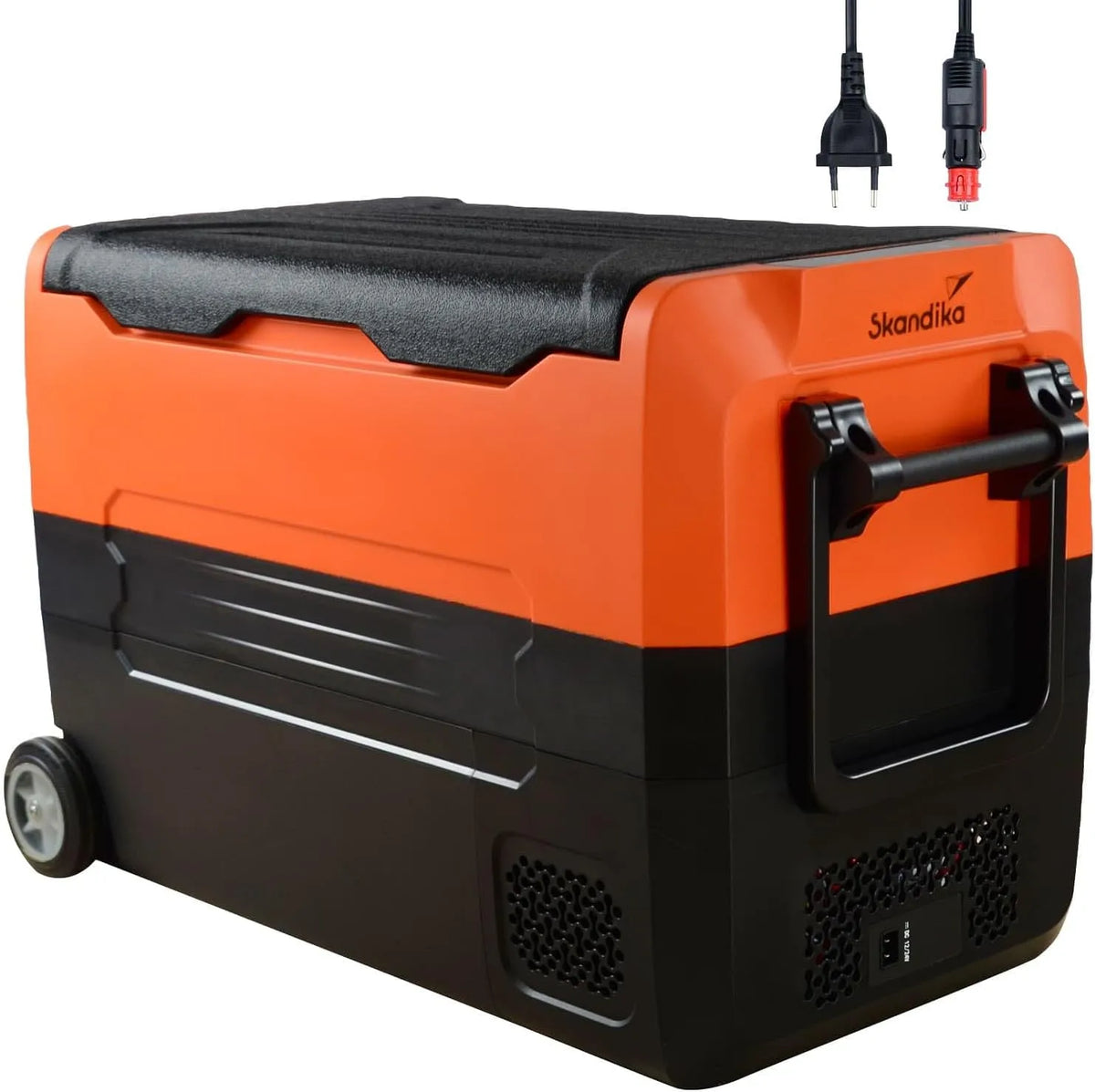 Kompressor, Camping Kühlschrank für Auto, Eco-Mode, leise, Bus, Skandika Auto-Gefrierbox 35 bis 55 L +10 ° bis -20 °C, Kühlbox mit Trennwand, LKW