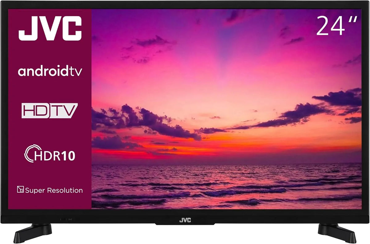 Modell 24 Zoll Android Smart TV HD-Ready Fernseher LT-24VAH3455 JVC Fernseher, HDR TV mit Triple-Tuner, LED TV