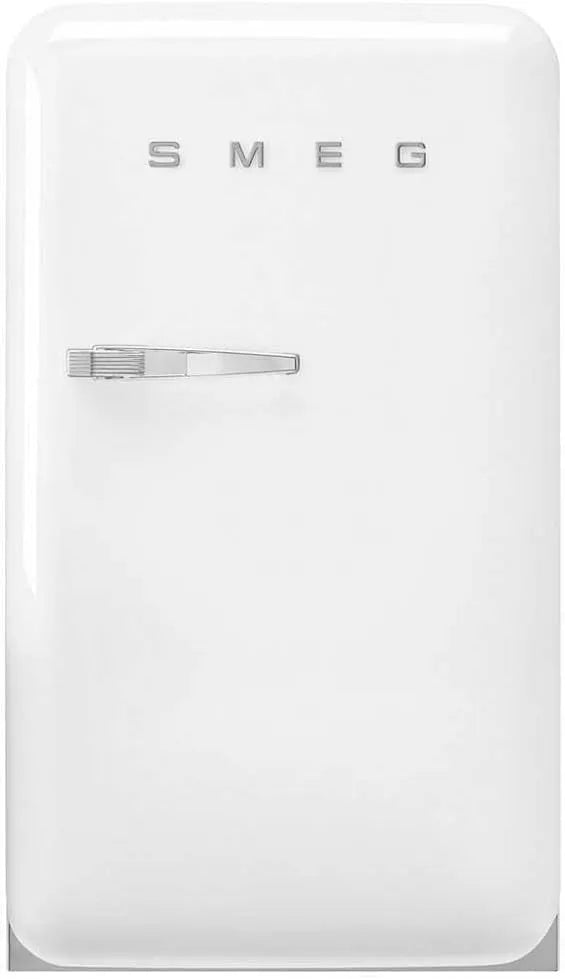 Smeg Kühlschrank FAB10RWH6, H 97 cm, Fassungsvermögen 122 l, Gefrierschrank 17 l, 1 Tür, Tisch Top Vintage, 1 verstellbares Einlegeboden, weiß