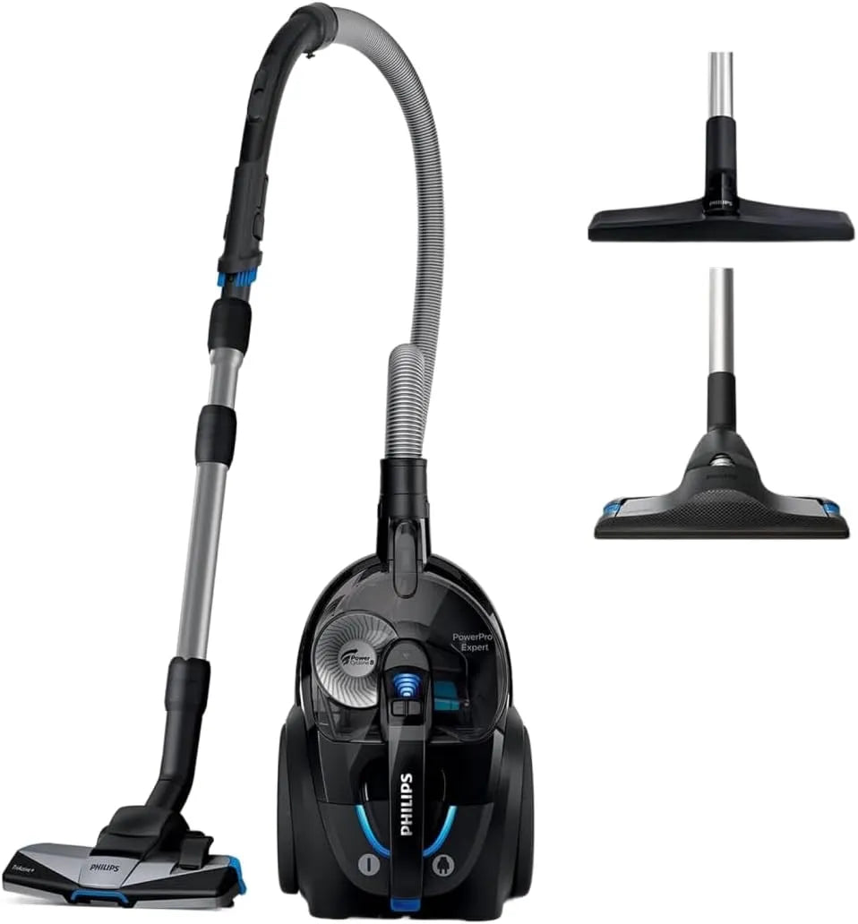 Philips Staubsauger FC9741/09, beutelloser PowerPro Expert, Leistung 900 W, Fassungsvermögen 2 L Staubvolumen, integriertes Zubehör, in Schwarz