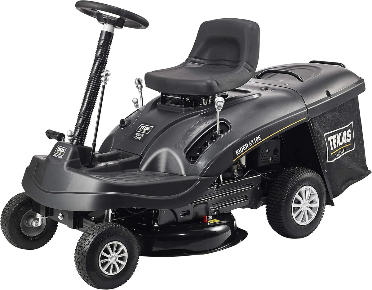 Rasenmäher 6110E 4Vor+1R, Breite 61 cm, 196 CCM³, 6,5 PS, E-Start, TEXAS Aufsitzmäher Rasen Traktor Traktor Aufsitzrasenmäher Rasentraktor Bulldog