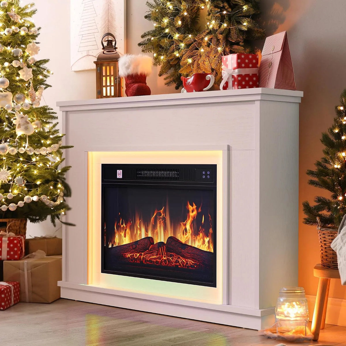 Elektrokamin 23inch 24-Farb-LED-Lichtband YITAHOME, mit Timer und und Fernbedienung