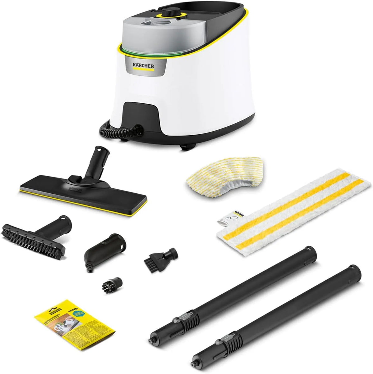 Kärcher Dampfreiniger, SC 4 Deluxe, Dampfdruck: 4 bar, Tank: 0,5 l + 1,3 l, Aufheizzeit: 3 min., Fläche: ca. 130 m², Düsen