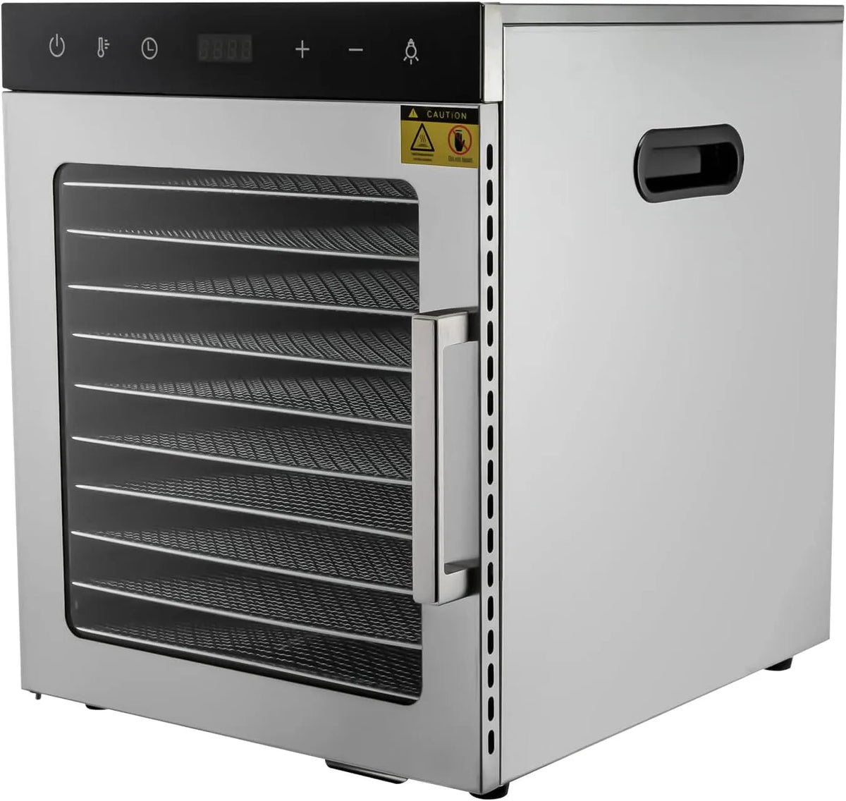 Dörrautomat Dörrgerät 24-Stunden-Timer, Dörrautomat Dörrgerät,800W 30 * 28cm Dörrautomat Edelstahl, mit Digitaler