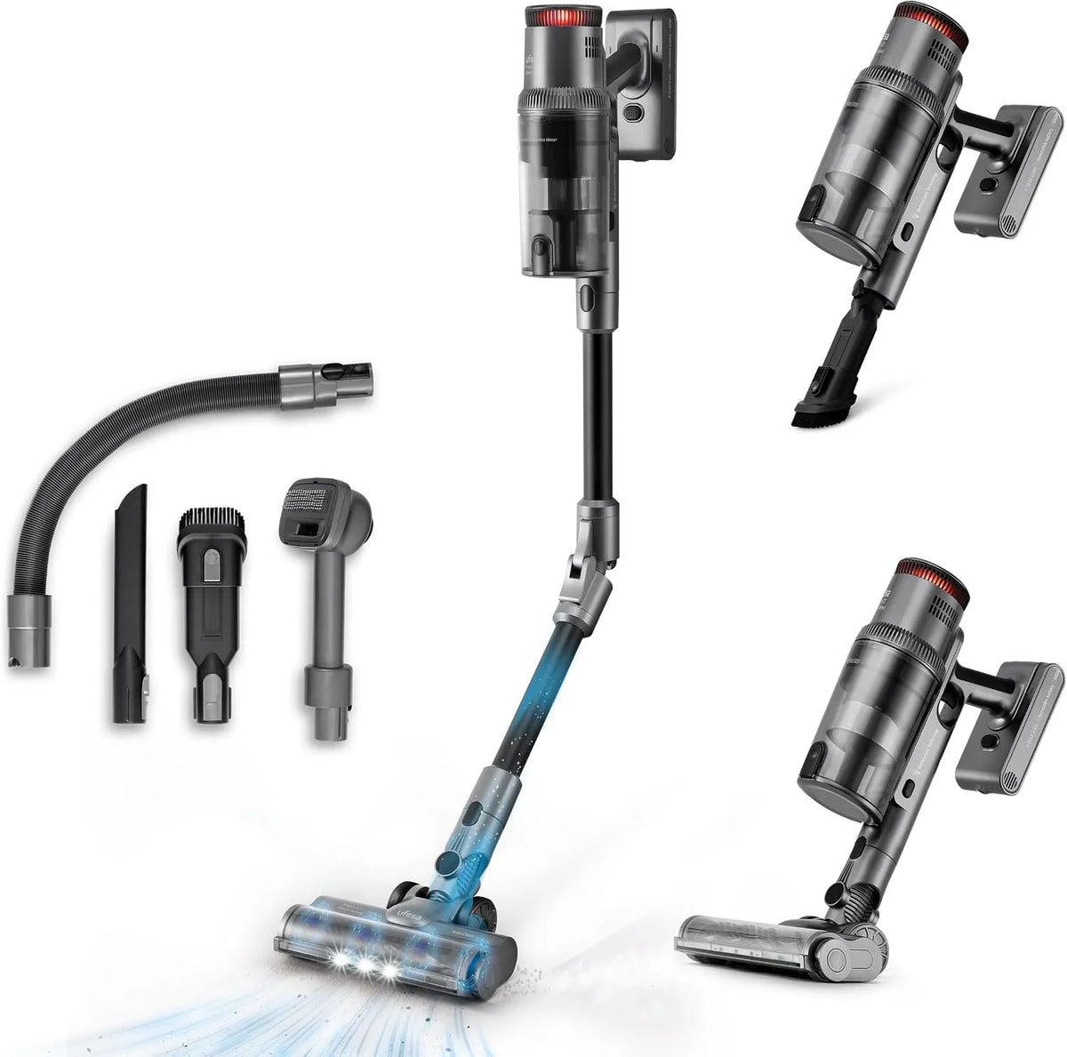 Staubsauger, Spannung 29.6V, Leistung 500W, 4 Modi, LED Touchscreen, Zubehör Pets, Teppiche, Auto, Ufesa Z7 Digital Animal Akku