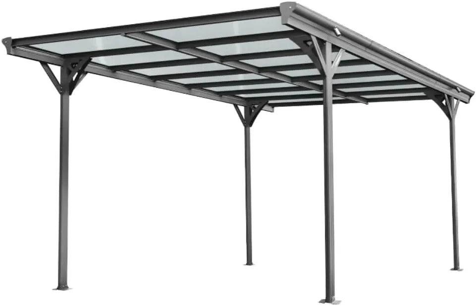Carport 5050 HORI, Stabiler Garagenunterstand mit x 3000 x 2190, Pultdach, Aluminium, Anthrazit, witterungsbeständiger Auto Unterstand