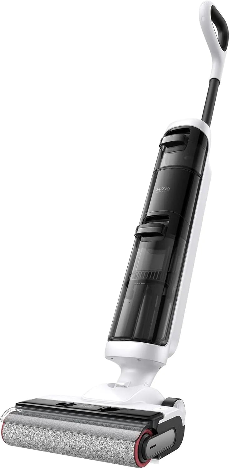 Nass- und Trockensauger K20 Mova, Gewicht 4 kg Leichter Sauger, 30 min Laufzeit, selbstreinigende automatische Bürsten, Doppel-Kantenreinigung