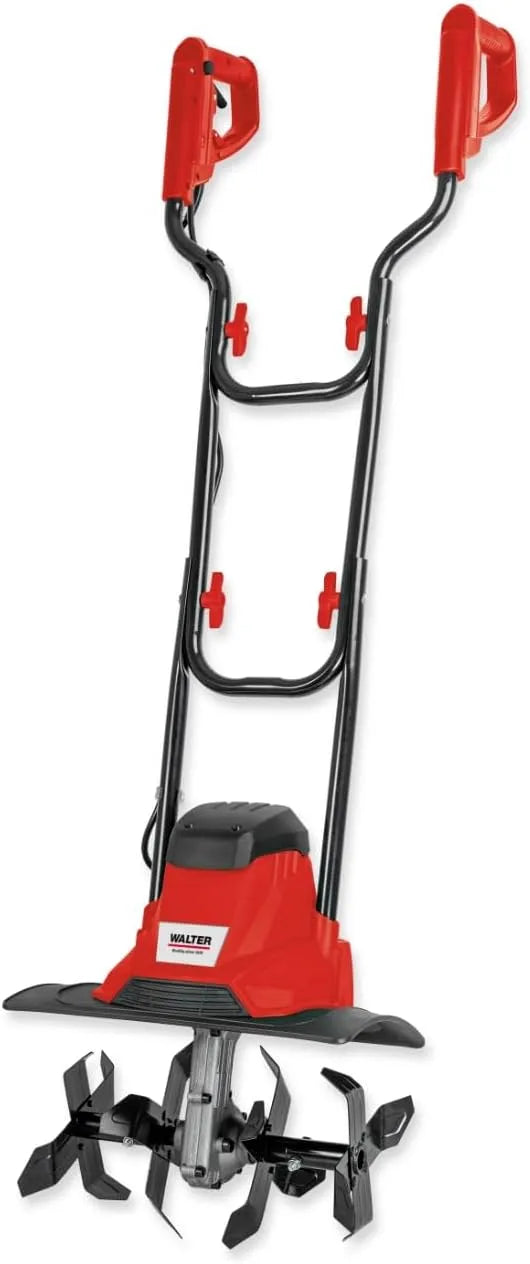 Motorhacke, Leistungsstarke Elektro, Zwei-Punkt-Sicherheitsschalter, Ideal zum Ebnen und Graben, WALTER Gartenfräse 1200 W, Robuster Stahlrahmen
