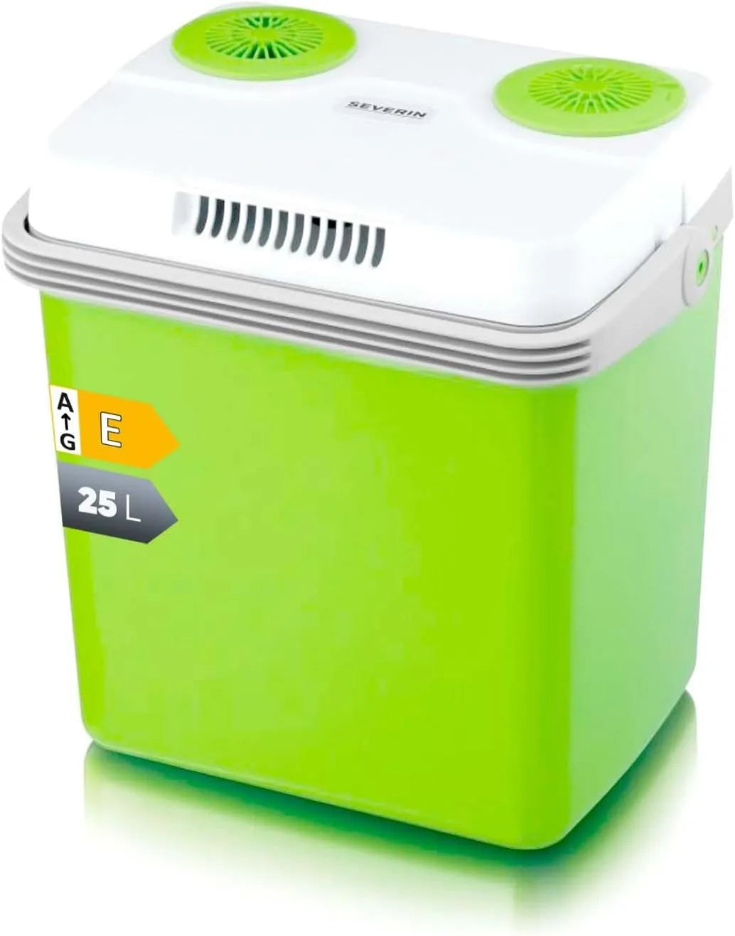 Severin Kühlbox KB 2923, Fassungsvermögen 25 L, 3 Anschlüsse fürs Auto, Elektrische, mit Kühl- und Warmhaltefunktion, USB, grün, Farbe Grau