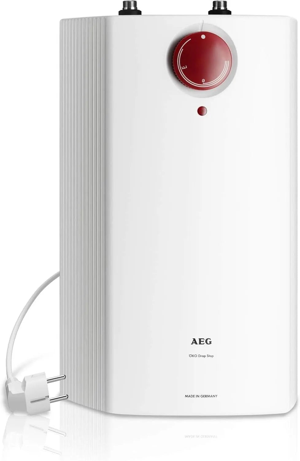 AEG druckloser Kleinspeicher HUZ 5 DropStop 222167, Untertischboiler 5 Liter Niederdruck, Leistung 2 kW, mit ThermoStop, steckerfertig