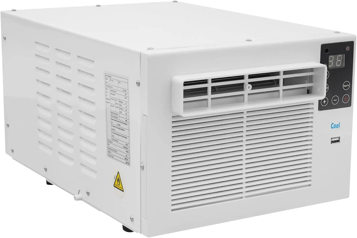 Klimaanlage, Leistung 750W Kompakt Einbau Klimagerät, Mini Mobile Kühler, Fensterklimagerät, Klein Persönliche, Weiß Tragbarer Luftkühler
