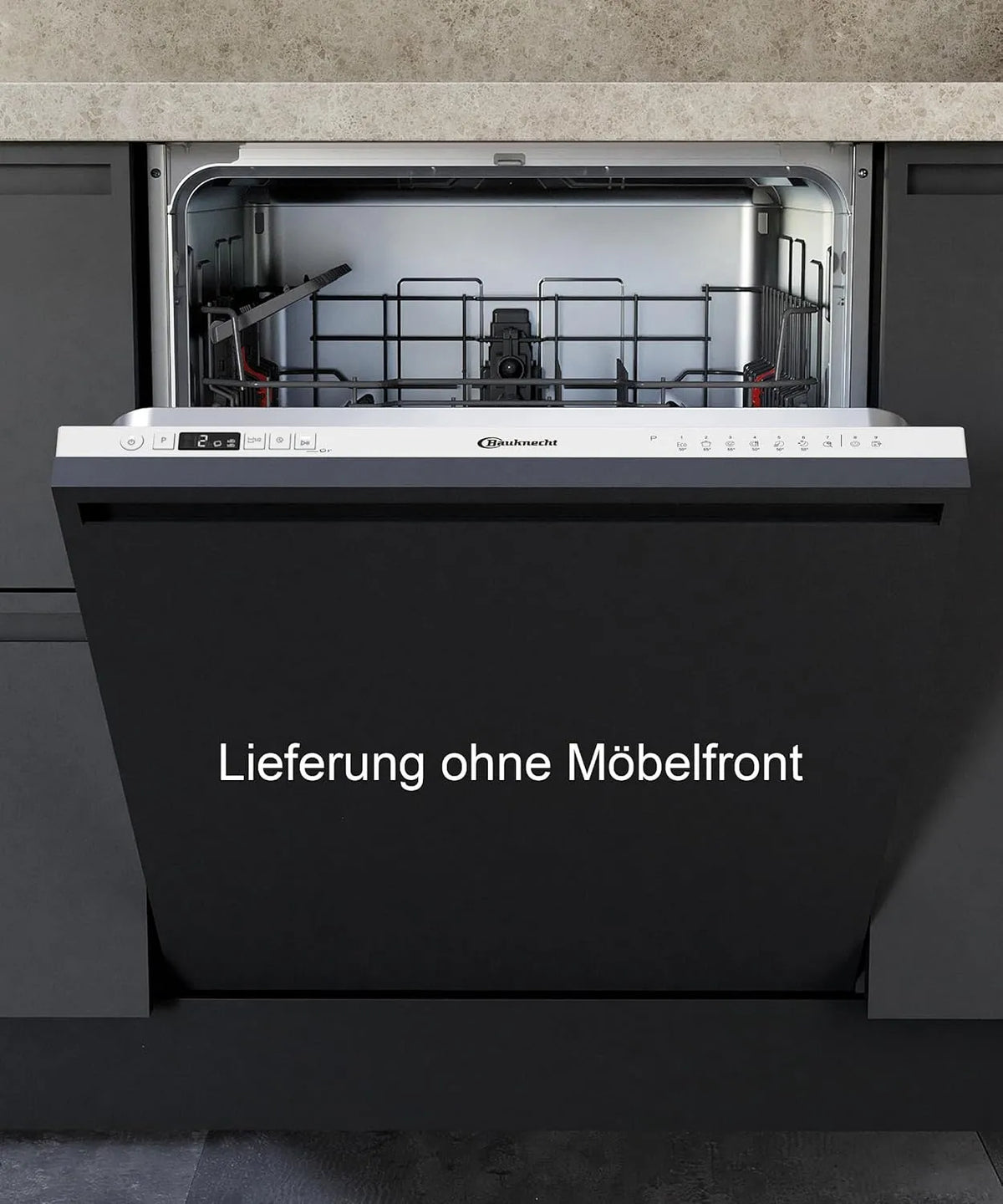 Bauknecht Geschirrspüler B2I HD526, A Vollintegrierbarer, Vollwasserschutz, Selbstreinigungsprogramm, Breite 60 CM, Hygiene-Programm, Startzeitvorwahl